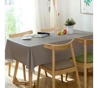Tovaglia impermeabile, 120 x 180 cm, moderna, minimalista, in PVC, rettangolare, lavabile, in vinile, resistente e facile da pulire, accessorio da pranzo