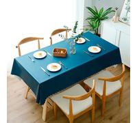 Tovaglia impermeabile, 140 x 180 cm, moderna, in PVC, lavabile, in vinile, cerata per interni ed esterni, antimacchia e durevole, protezione per la tavola