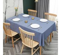 Tovaglia Impermeabile 160 x 280 cm Tovaglia in PVC, Tovaglia Lavabile, Protezione per Tavolo Impermeabile in PVC, Tovaglie rettangolari Lavabili per Cucina Picnic all'aperto e al Chiuso