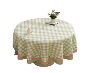 Tovaglia impermeabile in PVC, 130 cm, resistente, antimacchia, a prova di olio, lavabile, per sala da pranzo, campeggio, uso esterno