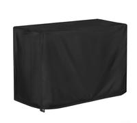 Tovaglia impermeabile in tessuto Oxford resistente, 101,6 cm, colore nero | Design con cerniera divisa, facile accesso allo stoccaggio, non c'è bisogno di rimuovere la copertura