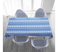 TOVAGLIA in COTONE mare marino GRECIA BLU - Cm. 140x140 x4 persone
