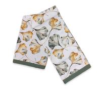Tovaglia in cotone rettangolare x12 persone 140x240 Ginko verde