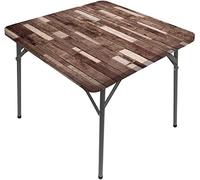 Tovaglia in legno per tavolini da parete, pannelli testurizzati con stampa artistica con motivo a grano cottage loge, adatto per tavolino quadrato, adatto per tavolo quadrato da 50,8 x 50,8 cm,