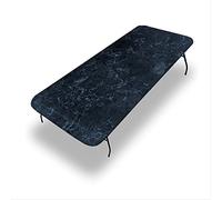 Tovaglia in marmo per esterni, con texture marmorizzata, adatta per feste in campeggio e picnic, adatta per tavolo rettangolare da 76,2 x 152,4 cm