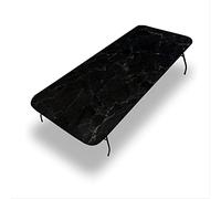 Tovaglia in marmo per esterni, effetto marmo, adatta per feste in campeggio e picnic, adatta per tavolo rettangolare da 61 x 122 cm