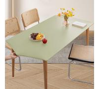 Tovaglia in pelle PU elasticizzata, protezione per tavolo, tovaglia