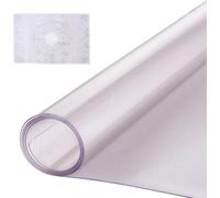VEVOR Tovaglia in Plastica da Tavolo 610x1219mm Spessore 1,5 mm Protezione per Tavolo Rettangolare, Copertura Impermeabile Facile da Pulire Tovaglia per Tavolo Ufficio Tavolo da Pranzo Comodino