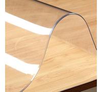 Tovaglia in PVC trasparente, 45 x 175 cm, impermeabile, resistente all'olio, resistente al calore, rettangolare, in plastica, protezione per tavolo da pranzo, resistente al grasso