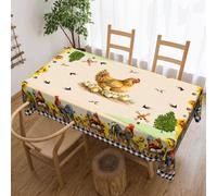Tovaglia in stile con e girasoli, perfetta per l'estate. Questa tovaglia gialla vintage è adatta sia per interni che per esterni, per pasti quotidiani, riunioni, .