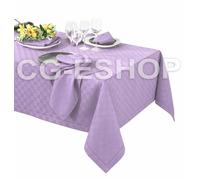 TOVAGLIA JACQUARD cotone DAMA quadretti 6 8 12 18 24 posti LILLA