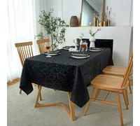 Tovaglia jacquard di raso con motivo floreale, forma quadrata con un tocco di lusso e disponibile in diverse dimensioni, ideale per decoro della casa e della cucina, come tovaglia, tovaglietta o copri
