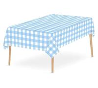 Tovaglia lavabile, Tovaglia impermeabile 2 pezzi monouso a scacchi rossi e neri, tovaglia da tavolo for picnic, feste, compleanni, matrimoni, scrivania(Blue)