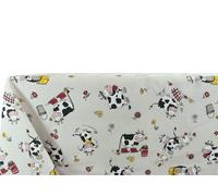 Tovaglia Miros Resinata Antimacchia Copritavolo Cucina Disegno Mucca