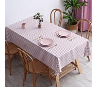 Tovaglia moderna e minimalista in PVC, 120 x 180 cm, impermeabile, lavabile, perfetta per sala da pranzo, cucina, feste, facile da pulire, elegante decorazione per la casa