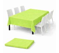 Tovaglia Monouso 150x240cm in TNT Effetto Tessuto - Impermeabile e Antistrappo - Contatto Alimentare - Ideale per Feste Compleanni e Buffet - Made in Italy - 1 Pezzo in Blister - Colore (Verde Kiwi)