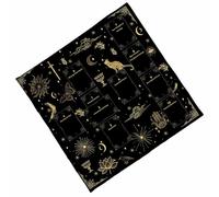Tovaglia multiuso in velluto per tarocchi, morbida, a lunga durata, in tessuto, design pieghevole, tema notturno per letture e tarocchi