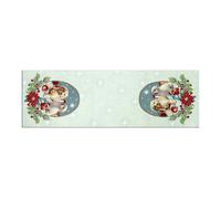 BIANCHERIAWEB Tovaglia Natale Centrino Runner Tavolo Centrotavola Natalizio Cagnolini 100x100 Cagnolini