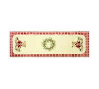 BIANCHERIAWEB Tovaglia Natale Centrino Runner Tavolo Centrotavola Orsetto 100x100 Orsetto