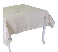 TOVAGLIA NATALE DECORAZIONE NATALIZIA IN TESSUTO BEIGE BIANCHERIA CUCINA 140X320