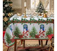 Tovaglia Natalizia antimacchia no stiro Copritavolo Natale varie misure 7155