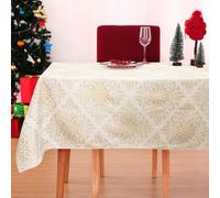 Tovaglia Natalizia glitter lurex Crystal 18 posti Decoro di Natale 6906