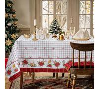 Tovaglia Natalizia in Rasatello Made in Italy Decoro Natale varie misure 7132