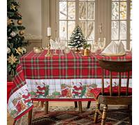 Tovaglia Natalizia in Rasatello Made in Italy Decoro Natale varie misure 7132