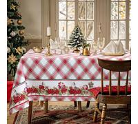Tovaglia Natalizia in Rasatello Made in Italy Decoro Natale varie misure 7132