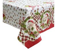 Tovaglia Natalizia in rasatello stampata Preziosa Home 24 posti Natale 6407