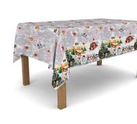 Tovaglia Natalizia plastificata antimacchia in PVC da esterno e interno