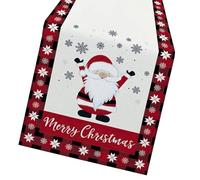 Tovaglia natalizia runner da tavola Babbo Natale pupazzo di neve renna tovaglia a tema per ufficio negozio decorazione tavolo di Natale Runner