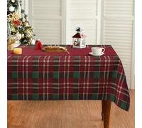 Tovaglia Natalizia Tartan loneta con runner Natale varie misure 6969