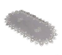 Tovaglia ovale ricamata del pizzo per il Governo del salone e il tavolino da caffè, tessuto di poliestere assorbente dell'umidità con e progettazione elegante (a)