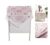 Tovaglia pastorale viola antipolvere copertura comodino runner decorativo per mobili da comodino elegante arredamento per la casa set di tovaglioli dimensioni 53,3 cm