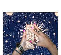 Tovaglia Per Carte Dei Tarocchi, Tappetino Da Gioco In Tessuto Di Lino Ispessito | Ad Alta Definizione Con Stampa Digitale Sun Star 60g Tappetino Per Altare Per Raccolta Di Energia Spirituale Ut