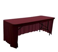 Tovaglia per matrimoni, quadrata, elastica, per hotel, banchetti, tinta unita, colore nero e bianco, tovaglia di alta qualità, per eventi eleganti, decorazione per feste