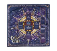 Tovaglia per tarocchi di astrologia, spesso tessuto mistico per altare mistico, tessuto per tarocchi celtici, arazzo mistico per lettura di carte, tovaglia pieghevole portatile per tarocchi, campeggio