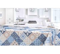 Tovaglia Plastificata Rettangolare Antimacchia, Copritavolo Moderno in Pvc