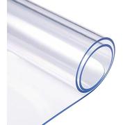 Tovaglia protettiva in vinile antiscivolo extra resistente, copertura in PVC trasparente per caffè, sala da pranzo e scrivanie - Spill Proof spessore 1,5 mm, 75 x 95 cm