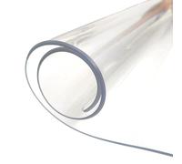 Tovaglia protettiva trasparente 70 x 120 cm, impermeabile, trasparente, antiscivolo, tappetino da scrivania rettangolare, ideale per casa e ufficio