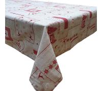 Tovaglia Rettangolare Antimacchia Navidad con Tovaglioli Made in Italy