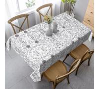 Tovaglia rettangolare con stampa di erbe e piante erbacee in fiore, per cucina, sala da pranzo, tavolo da vacanza, per cena