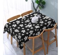 Tovaglia rettangolare da tavolo - Orchidea Plumeria Flower 137 x 183 cm lavabile in poliestere tovaglia decorativa per cene, feste, campeggio, buffet