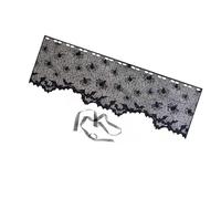 Tovaglia rettangolare in pizzo per Halloween, tovaglietta nera con ragnatela di ragnatela decorazione e tenda tovaglia per le vacanze