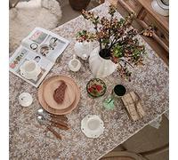 Tovaglia rettangolare in pizzo, tovaglia con foglie ricamate, vintage, romantica, in pizzo, per decorare la casa, matrimoni, banchetti, vacanze, 129,5 x 398,8 cm