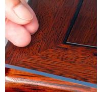 Tovaglia rettangolare in plastica trasparente 28x32 pollici/70x82 cm, spessore 2 mm, tappetino da scrivania in PVC trasparente impermeabile, protezione antigraffio per scrivania in plastica per mobil