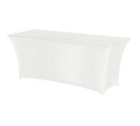 Tovaglia rettangolare non stirabile 150x76 cm in tessuto jersey bianco - Hendi 8
