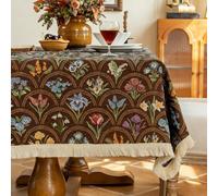 Tovaglia Rettangolare, Tovaglia For Feste Con Frange Fitte, Tessuto Decorativo Resistente E Antipiega, Adatto For Tavoli Da Pranzo, Tavolini Da Caffè, Porta TV(StyleD,100x160cm/39.3x62.9in)