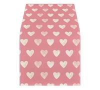 Tovaglia romantica San Valentino Runner da tavola San Valentino motivo cuore per la decorazione stagionale accessorio da pranzo interno festa ristorante uso rosa S